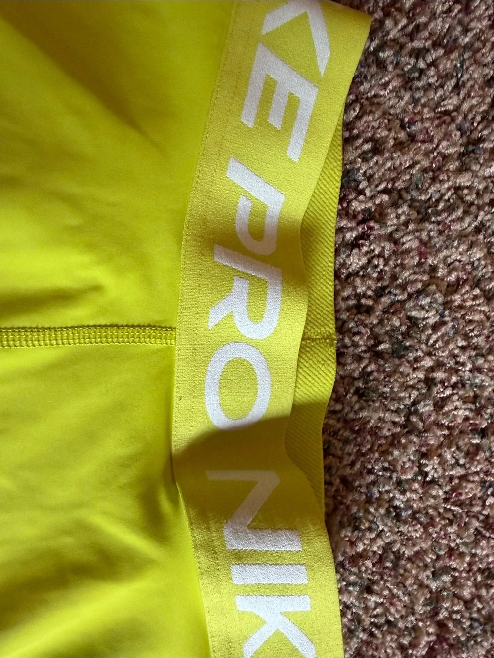 Nike Women's Neon Yellow Athletic Shorts